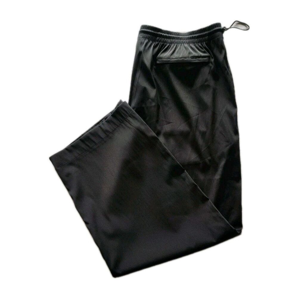 Bachrach Men's XL Active wear Pants Wide Leg Pants Black Lightweight NWOT